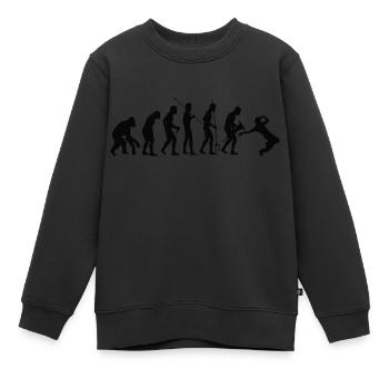 Tänzer Breakdancer Breakdance Tanzen Tanzsport - Kinder Premium Organic Sweatshirt - Schwarz - Vorne - AI Model Kid Female (0cm)