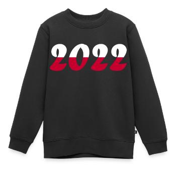 Coupe du monde de l’équipe nationale de Pologne - Sweat Premium enfant bio - noir - Devant - AI Model Kid Female (0cm)