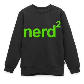 nerd 2 - Kinder Premium Organic Sweatshirt - Schwarz - Vorne - AI Model Kid Female (0cm)