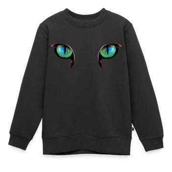 Regarder - Sweat Premium enfant bio - noir - Devant - AI Model Kid Female (0cm)
