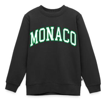 Monaco - Sweat Premium enfant bio - noir - Devant - AI Model Kid Female (0cm)