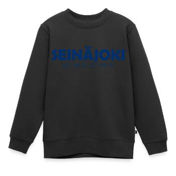 Seinäjoki - Finland - Coordinates - Longitude - Kinder Premium Organic Sweatshirt - Schwarz - Vorne - AI Model Kid Female (0cm)