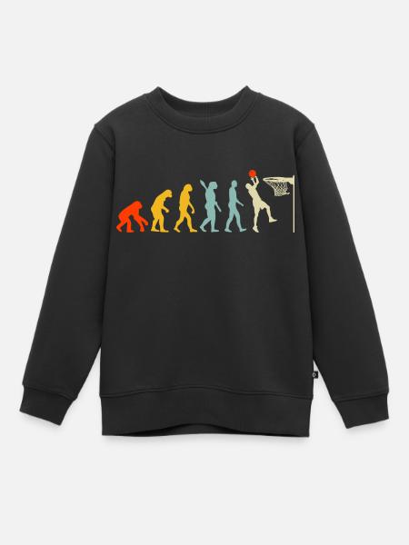 Evolution Basketball Game - Kinder Premium Organic Sweatshirt - Schwarz