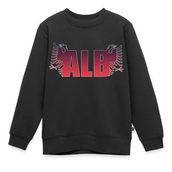 ALB- Albaner - Albanien - Kinder Premium Organic Sweatshirt - Schwarz - Vorne - AI Model Kid Female (0cm)