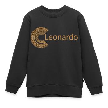 Für Leonardo - Kinder Premium Organic Sweatshirt - Schwarz - Vorne - AI Model Kid Female (0cm)