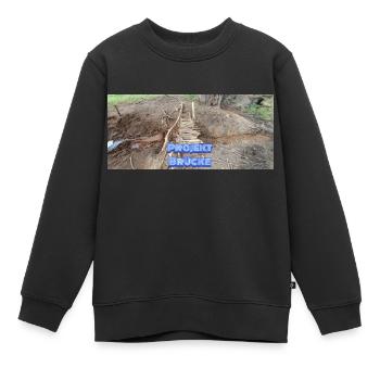 PROJEKT BRÜCKE - Kinder Premium Organic Sweatshirt - Schwarz - Vorne - AI Model Kid Female (0cm)