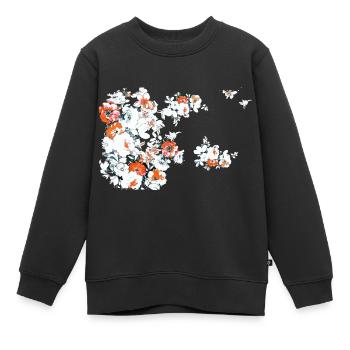 Fleurs,Fleur,Printemps,Fleurs - Sweat Premium enfant bio - noir - Devant - AI Model Kid Female (0cm)
