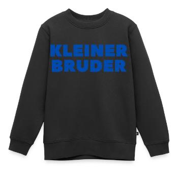 Kleiner Bruder 1 - Kinder Premium Organic Sweatshirt - Schwarz - Vorne - AI Model Kid Female (0cm)