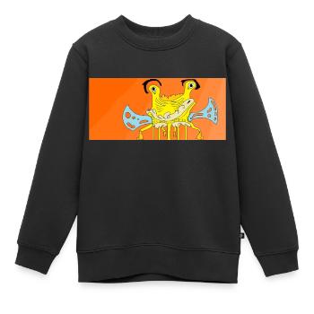 Gare de Lyon - Sweat Premium enfant bio - noir - Devant - AI Model Kid Female (0cm)