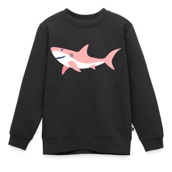 rosa Hai - Kinder Premium Organic Sweatshirt - Schwarz - Vorne - AI Model Kid Female (0cm)