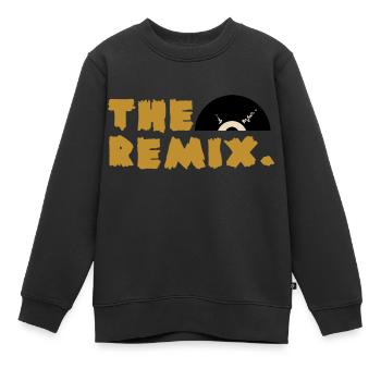 The Remix - Kinder Premium Organic Sweatshirt - Schwarz - Vorne - AI Model Kid Female (0cm)