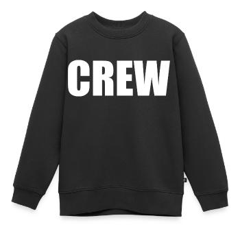 Crew - Sweat Premium enfant bio - noir - Devant - AI Model Kid Female (0cm)
