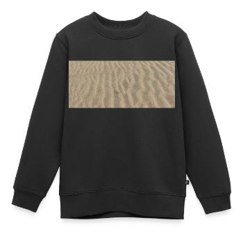 Sand horizontal - Kinder Premium Organic Sweatshirt - Schwarz - Vorne - AI Model Kid Female (0cm)
