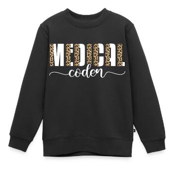 codeur médical Conception pour un codeur médical - Sweat Premium enfant bio - noir - Devant - AI Model Kid Female (0cm)