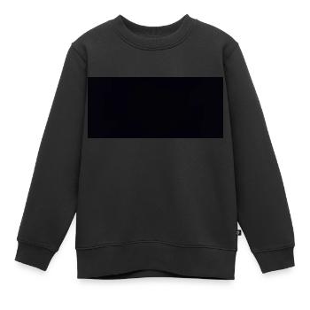 Fetter schwarzer Balken - Kinder Premium Organic Sweatshirt - Schwarz - Vorne - AI Model Kid Female (0cm)