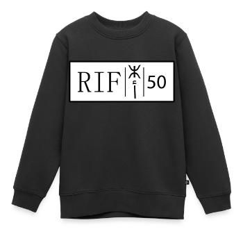 Plaque d'immatriculation Nador Original Rif Maroc - Sweat Premium enfant bio - noir - Devant - AI Model Kid Female (0cm)