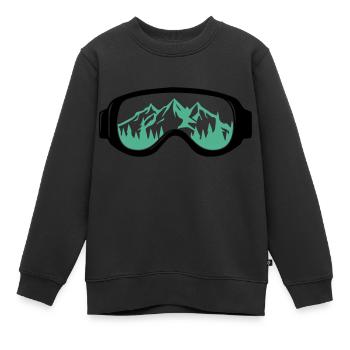 Lunettes de ski - Sweat Premium enfant bio - noir - Devant - AI Model Kid Female (0cm)