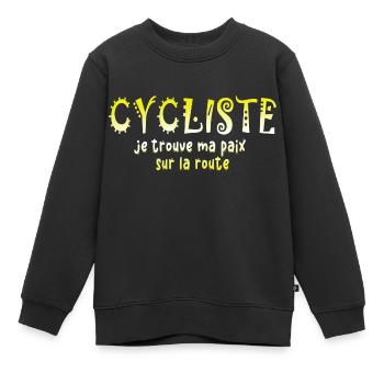 Fahrrad Fahrräder Fahrrad Fahrrad Fahrrad Biker MTB 4 - Kinder Premium Organic Sweatshirt - Schwarz - Vorne - AI Model Kid Female (0cm)