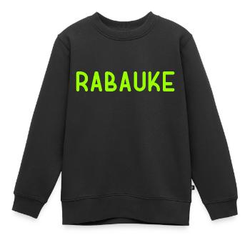 Rabauke - ungehobelter Mensch - ungezogenes Kind - Kinder Premium Organic Sweatshirt - Schwarz - Vorne - AI Model Kid Female (0cm)