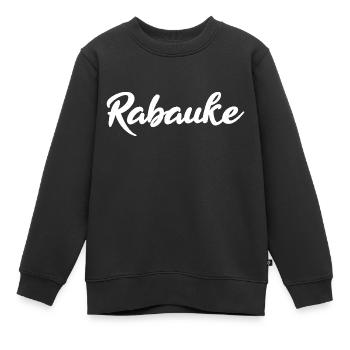 Rabauke - ungehobelter Mensch - ungezogenes Kind - Kinder Premium Organic Sweatshirt - Schwarz - Vorne - AI Model Kid Female (0cm)