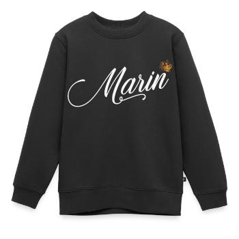 Marin Custom Name für Frauen Kinder Kleinkinder - Marin - Kinder Premium Organic Sweatshirt - Schwarz - Vorne - AI Model Kid Female (0cm)
