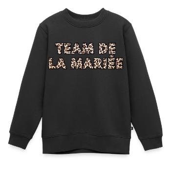 Das Team der Leopardenbraut - Kinder Premium Organic Sweatshirt - Schwarz - Vorne - AI Model Kid Female (0cm)