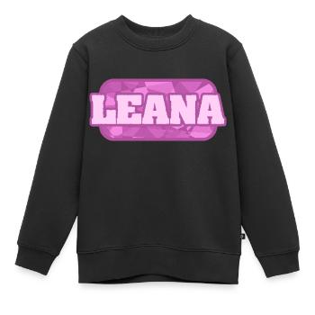 Gesundheit Leana - Kinder Premium Organic Sweatshirt - Schwarz - Vorne - AI Model Kid Female (0cm)