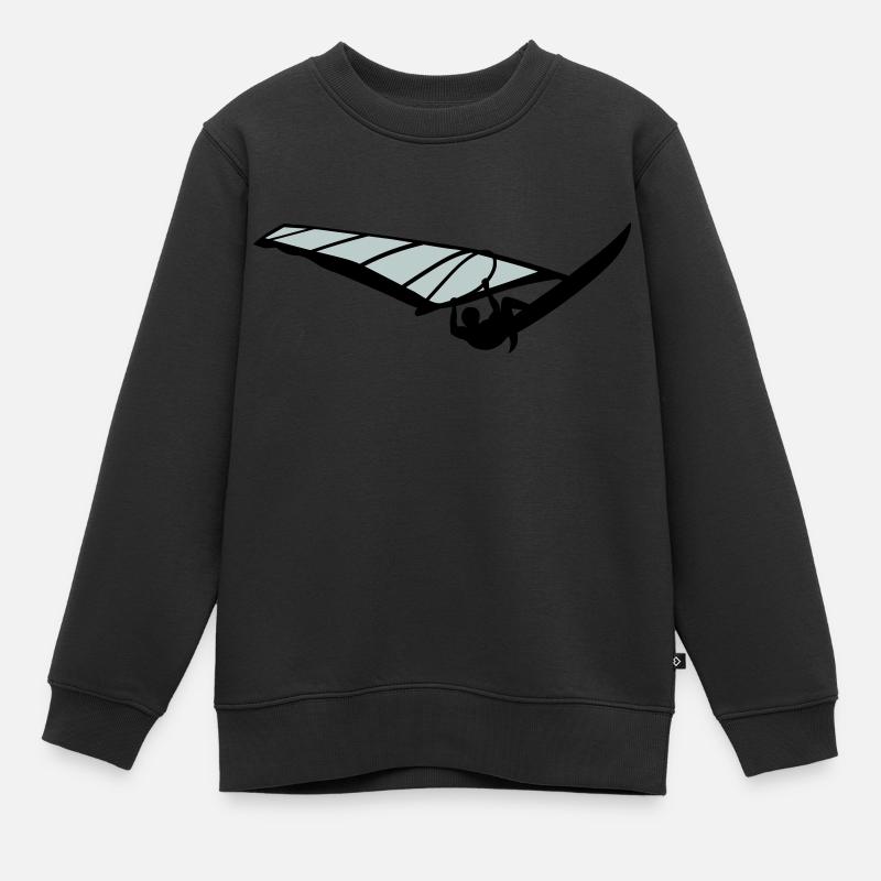 Windsurfer - Kinder Premium Organic Sweatshirt - Schwarz
