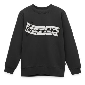bach - Kinder Premium Organic Sweatshirt - Schwarz - Vorne - AI Model Kid Female (0cm)