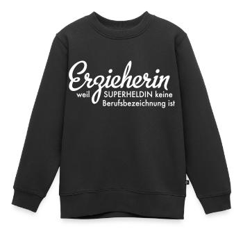 éducateur - Sweat Premium enfant bio - noir - Devant - AI Model Kid Female (0cm)