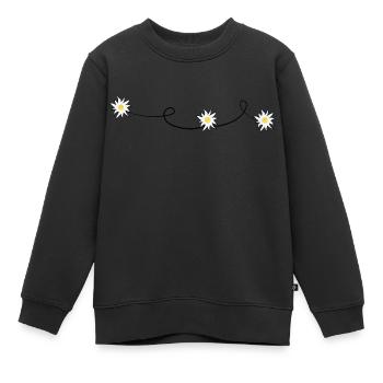 Edelweiss - Sweat Premium enfant bio - noir - Devant - AI Model Kid Female (0cm)