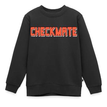 Checkmate Awesome Designs For Chess Players - Kinder Premium Organic Sweatshirt - Schwarz - Vorne - AI Model Kid Female (0cm)