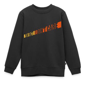 Je me fiche des faits - Sweat Premium enfant bio - noir - Devant - AI Model Kid Female (0cm)