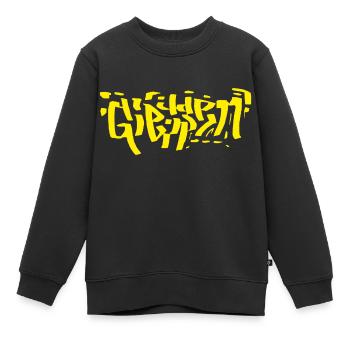 Giessen - Kinder Premium Organic Sweatshirt - Schwarz - Vorne - AI Model Kid Female (0cm)