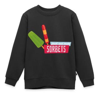Sommer - Kinder Premium Organic Sweatshirt - Schwarz - Vorne - AI Model Kid Female (0cm)