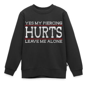 Piercer Stechen Körperschmuck Stecker - Kinder Premium Organic Sweatshirt - Schwarz - Vorne - AI Model Kid Female (0cm)