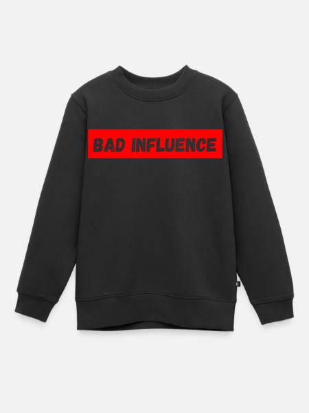 Bad influence - Kids Premium Organic Sweatshirt - black
