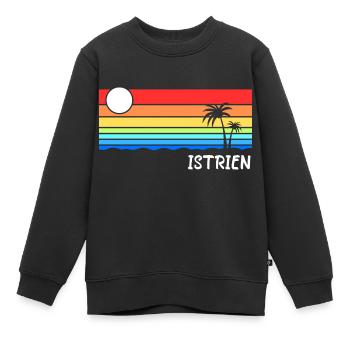 Istrien Kroatien Balkan Adria Urlaub Idee - Kinder Premium Organic Sweatshirt - Schwarz - Vorne - AI Model Kid Female (0cm)