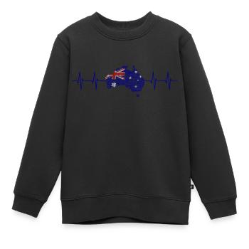 Australien - Australia - Kinder Premium Organic Sweatshirt - Schwarz - Vorne - AI Model Kid Female (0cm)