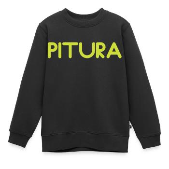 Pitura - Kinder Premium Organic Sweatshirt - Schwarz - Vorne - AI Model Kid Female (0cm)