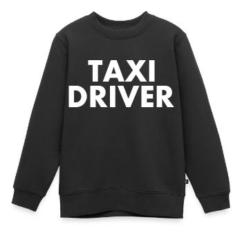 Taxi driver - Kinder Premium Organic Sweatshirt - Schwarz - Vorne - AI Model Kid Female (0cm)