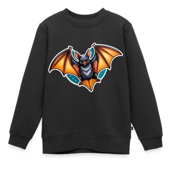 Chauve-souris Neo Traditionnel - Sweat Premium enfant bio - noir - Devant - AI Model Kid Female (0cm)