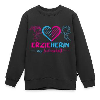 Maternelle Maternelle Profession Enseignant de maternelle - Sweat Premium enfant bio - noir - Devant - AI Model Kid Female (0cm)