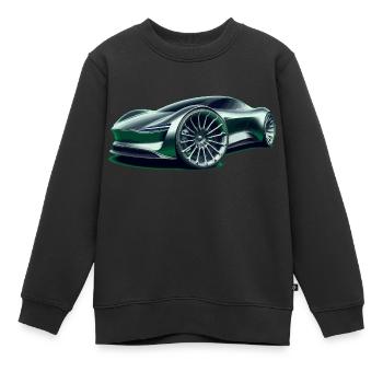 Futuristischer Supersportwagen - Kinder Premium Organic Sweatshirt - Schwarz - Vorne - AI Model Kid Female (0cm)