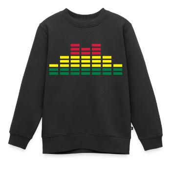 Musik Equalizer Audio Sound DJ - Kinder Premium Organic Sweatshirt - Schwarz - Vorne - AI Model Kid Female (0cm)