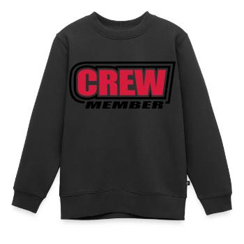 Crew Member Besatzung Segelboot Schiff Yacht Team - Kinder Premium Organic Sweatshirt - Schwarz - Vorne - AI Model Kid Female (0cm)