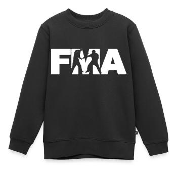 FMA Fighter - Kids Premium Organic Sweatshirt - black - Front - AI Model Kid Female (0cm)