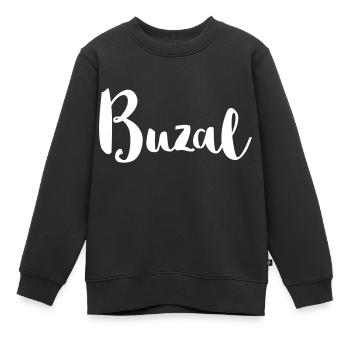 Buzal bayerisches Wort für Baby süßes Geschenk - Kinder Premium Organic Sweatshirt - Schwarz - Vorne - AI Model Kid Female (0cm)