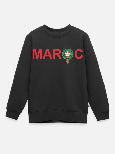Maroc - Sweat Premium enfant bio - noir