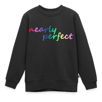 narly perfect dégradé - Sweat Premium enfant bio - noir - Devant - AI Model Kid Female (0cm)